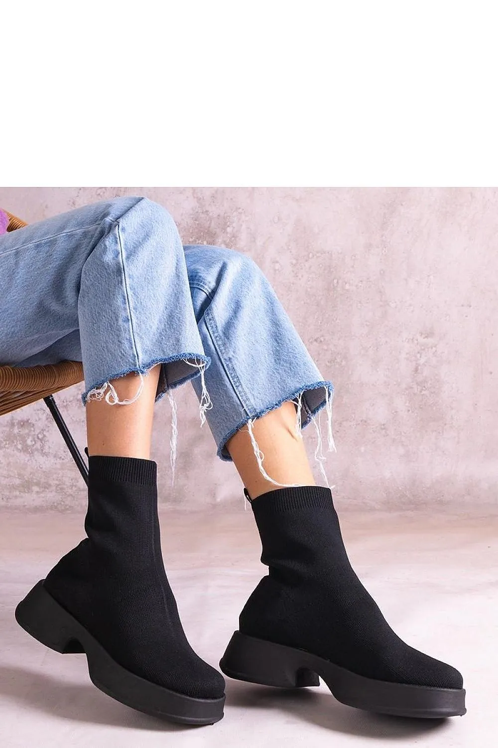 Elegant black ankle boots