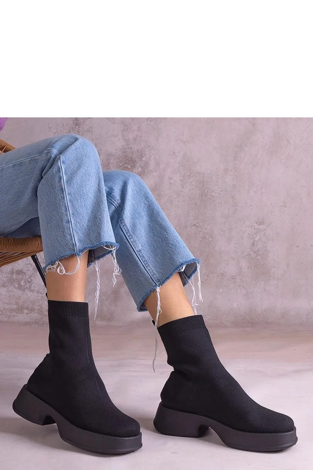 Elegant black ankle boots