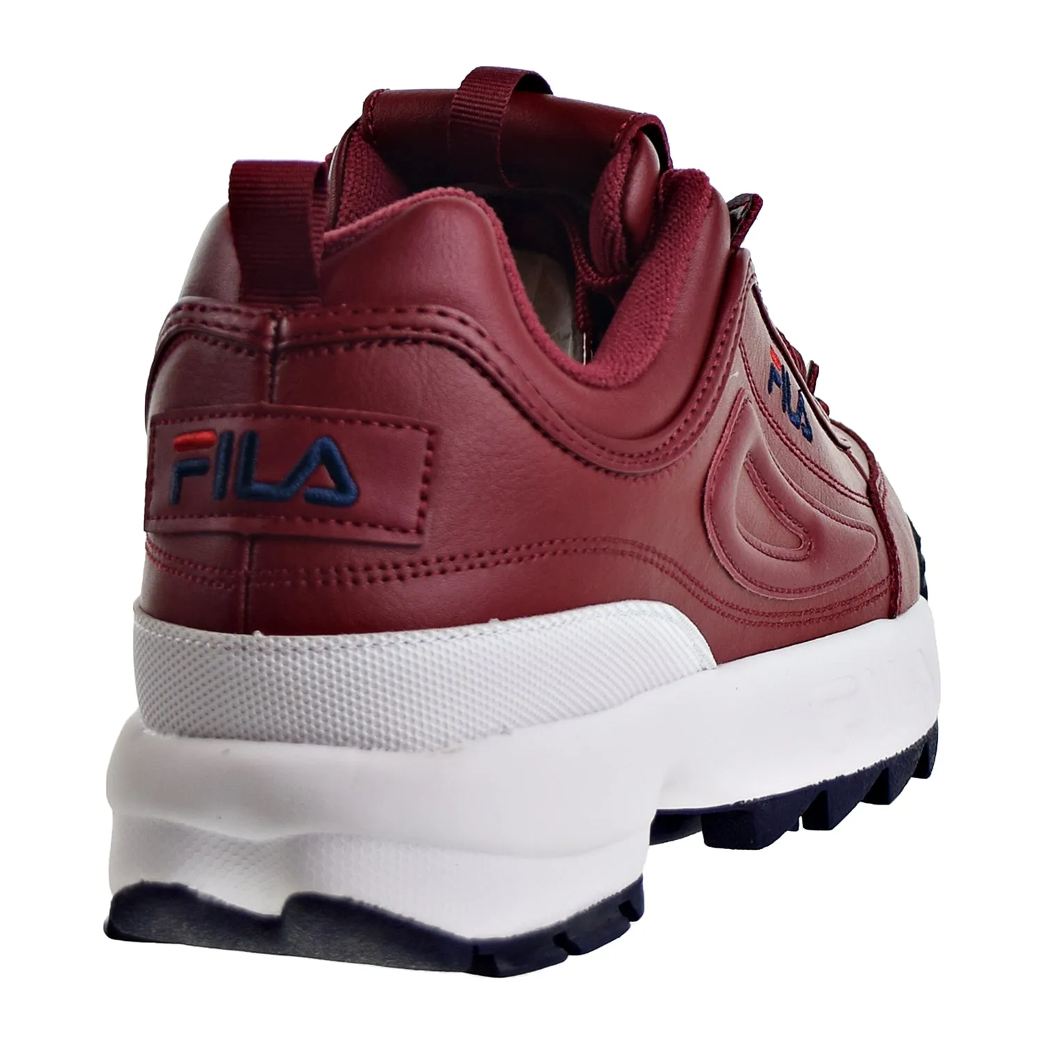 Fila Disruptor II Premium  Mens Shoes Biking Red/Navy/Red