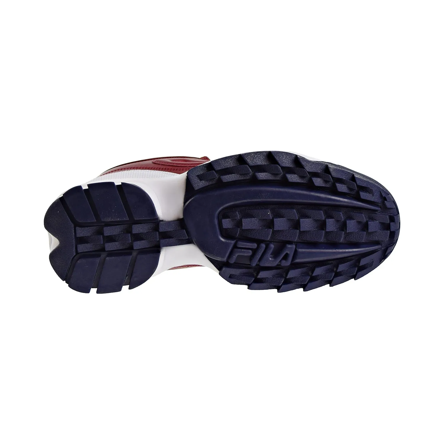 Fila Disruptor II Premium  Mens Shoes Biking Red/Navy/Red