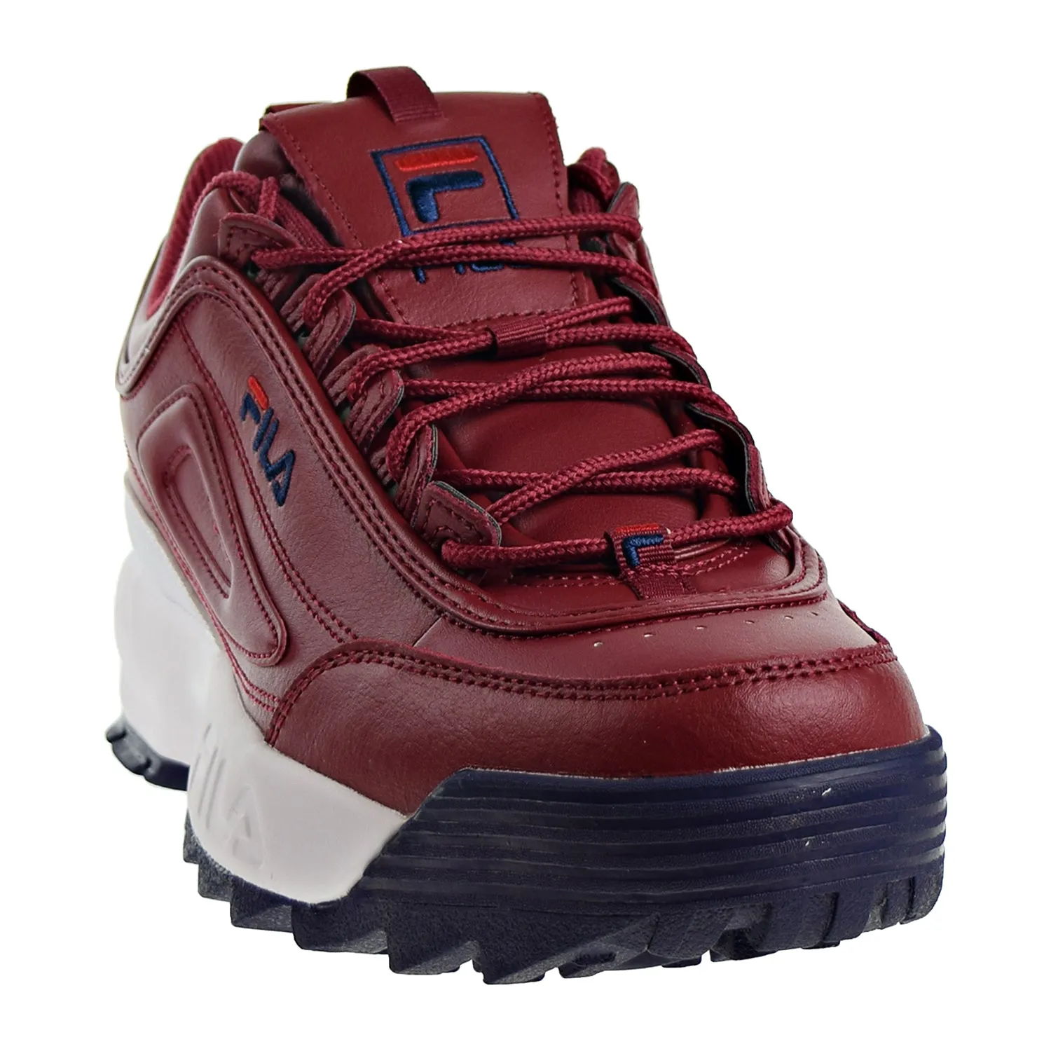 Fila Disruptor II Premium  Mens Shoes Biking Red/Navy/Red