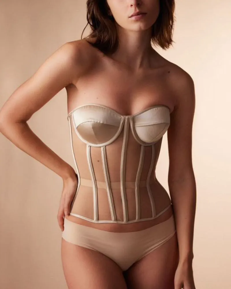 Floralshe®Sleek Mesh Supportive Push-Up Corset