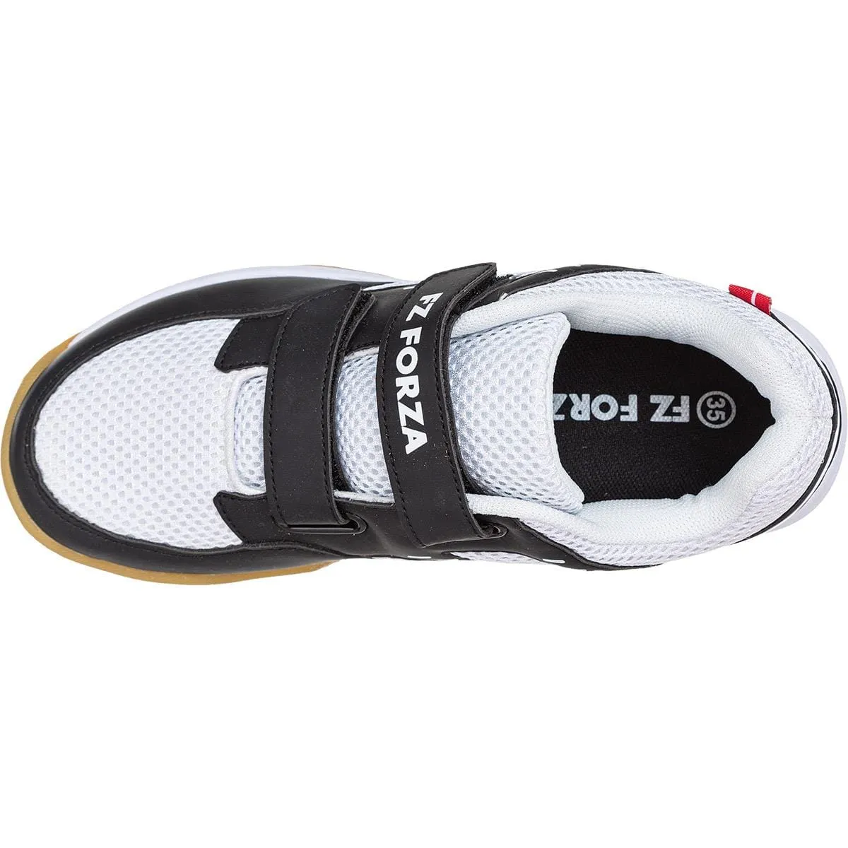 FZ Forza X-Pulse Junior Badminton Shoes - Black / White
