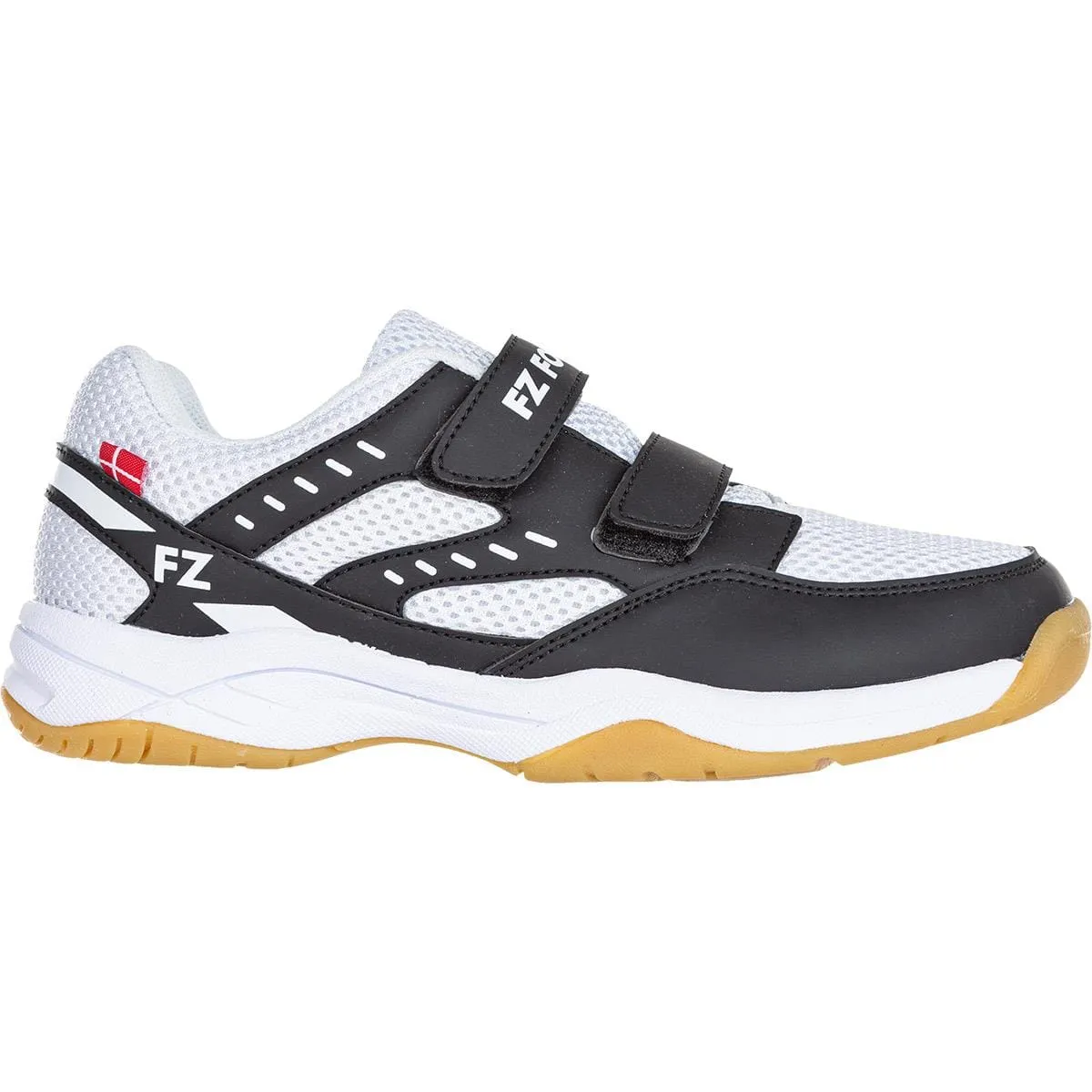 FZ Forza X-Pulse Junior Badminton Shoes - Black / White