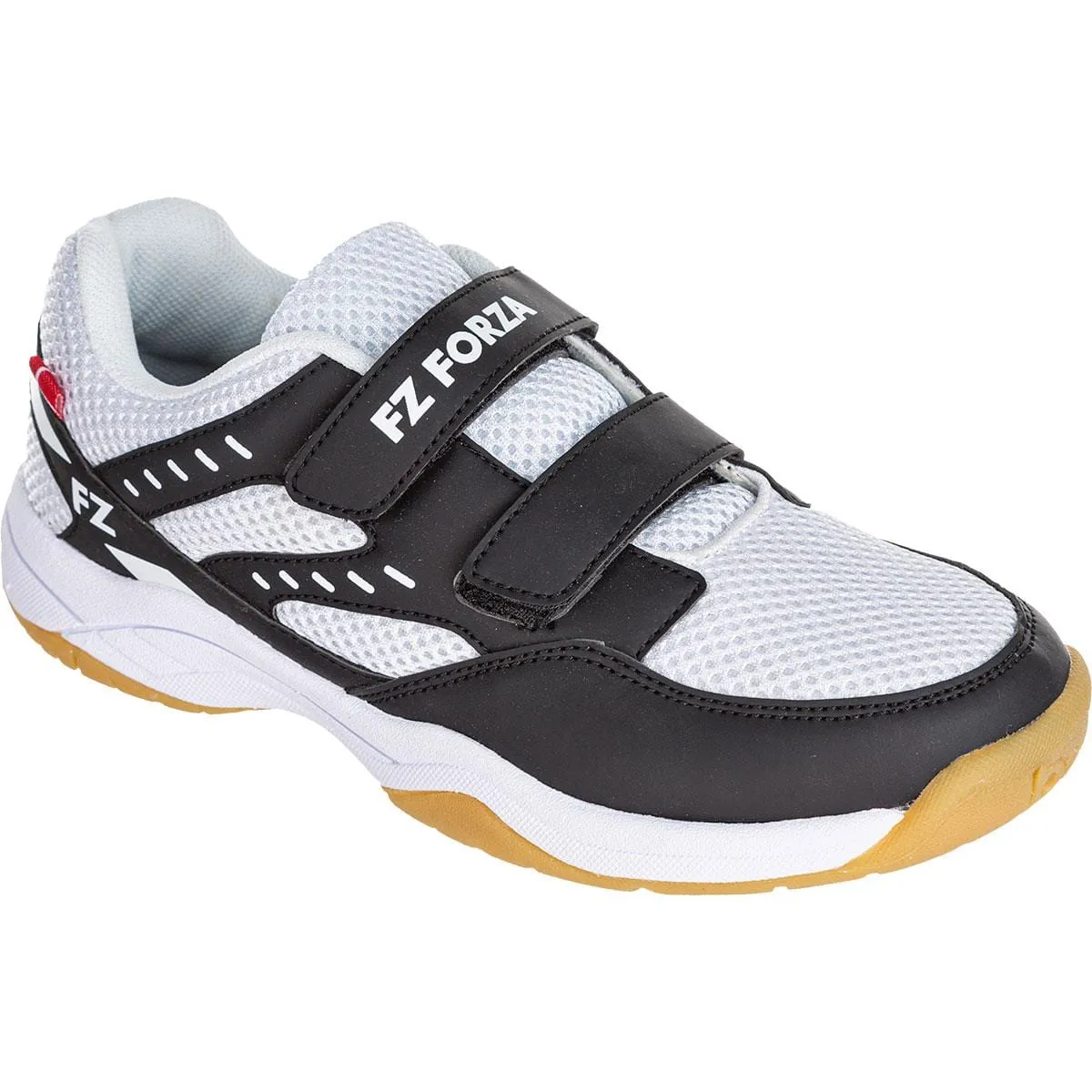 FZ Forza X-Pulse Junior Badminton Shoes - Black / White