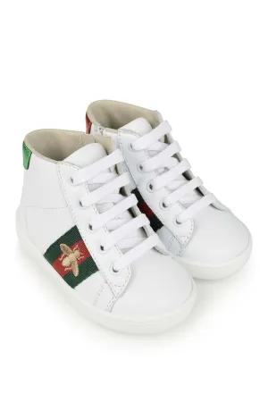 Gucci Leather Ace High Top Trainers