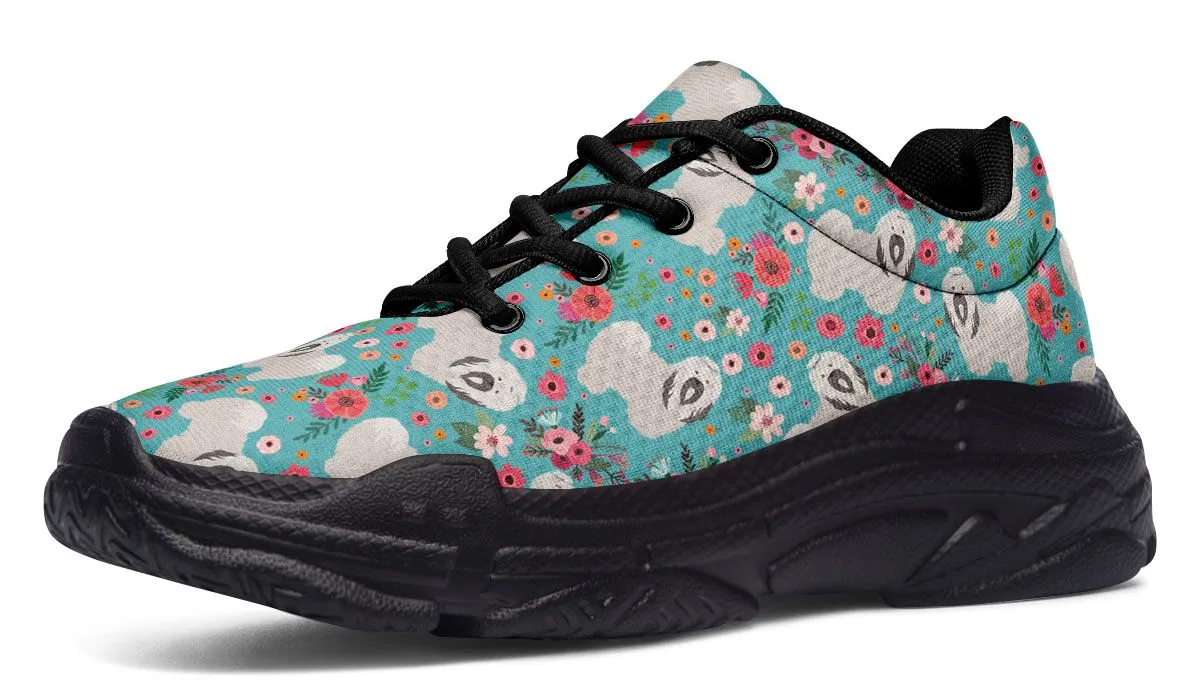 Havanese Flower Chunky Sneakers