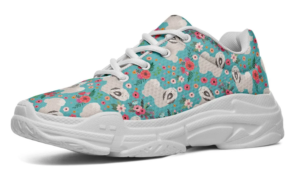 Havanese Flower Chunky Sneakers