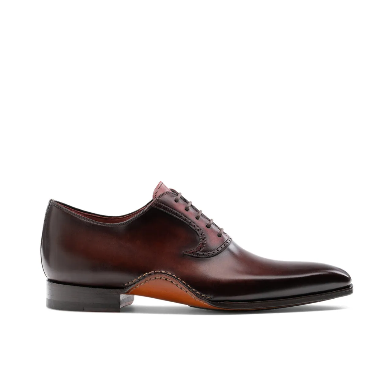 Height Increasing Brown Leather Armidale Brogue Oxfords