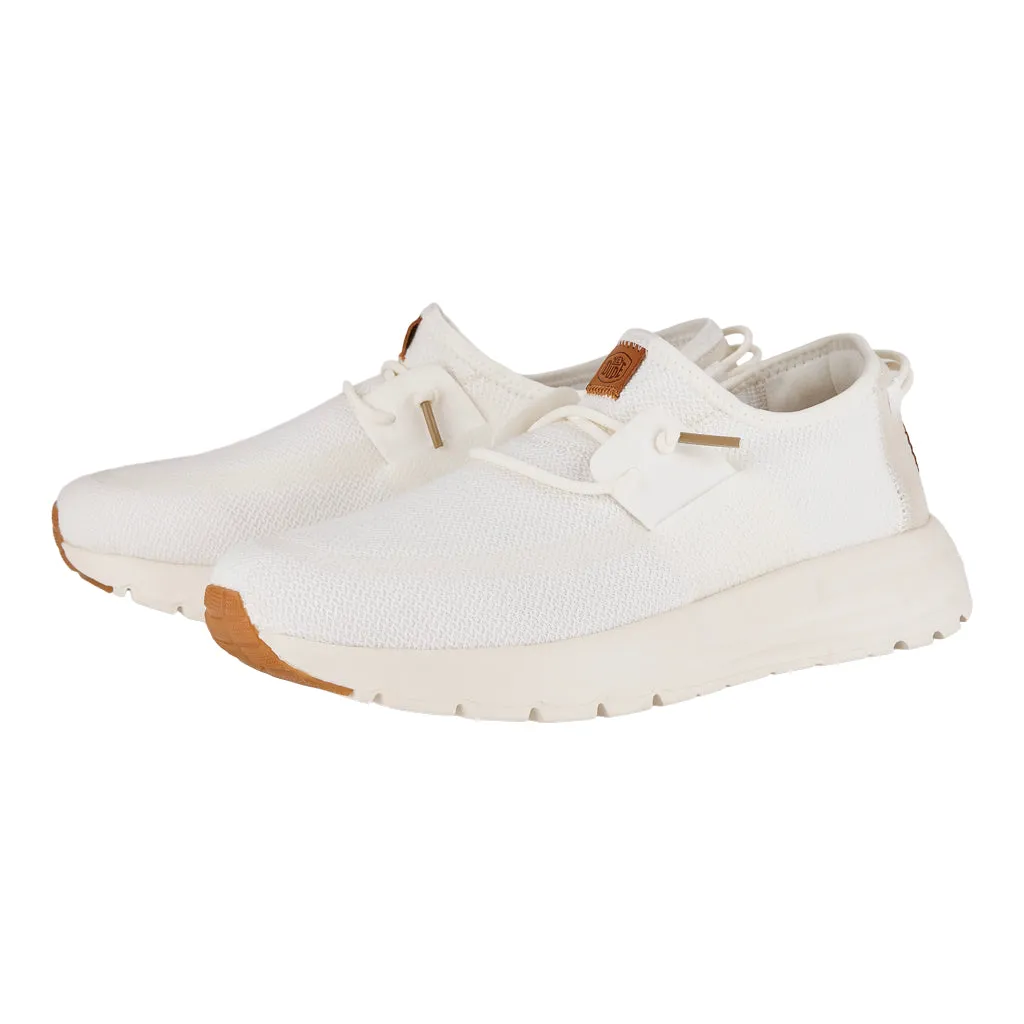 'Hey Dude' Men's Sirocco Sneaker - White / White