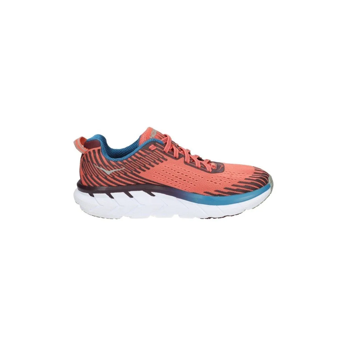 Hoka Clifton 5 Running Sport Shoes Fabric Orange Colour For Women