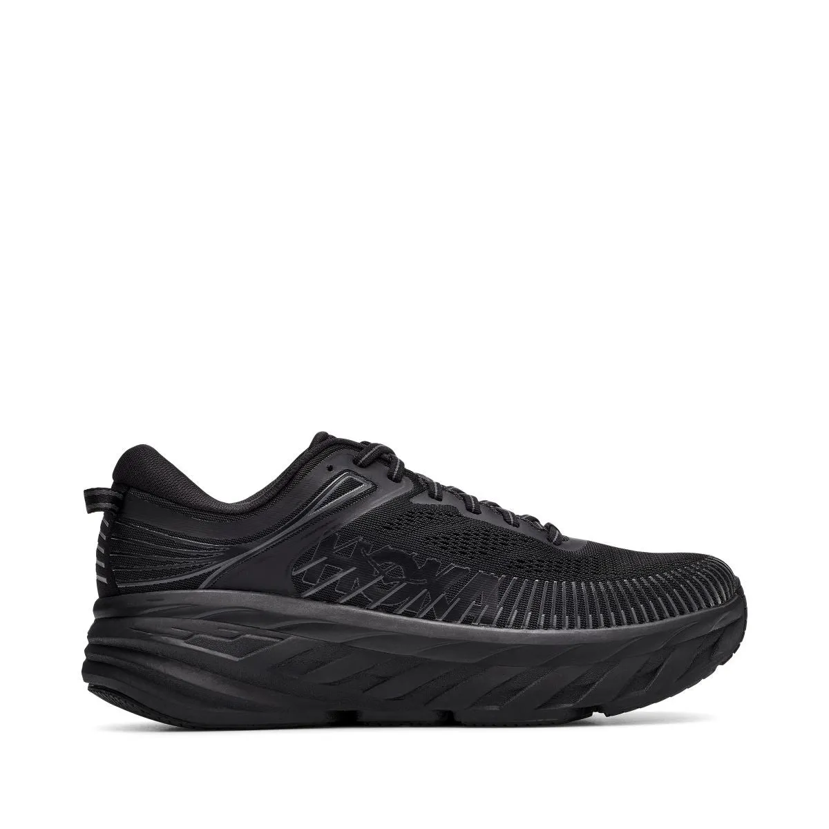'HOKA' Men's Bondi 7 - Black / Black (Extra Wide)