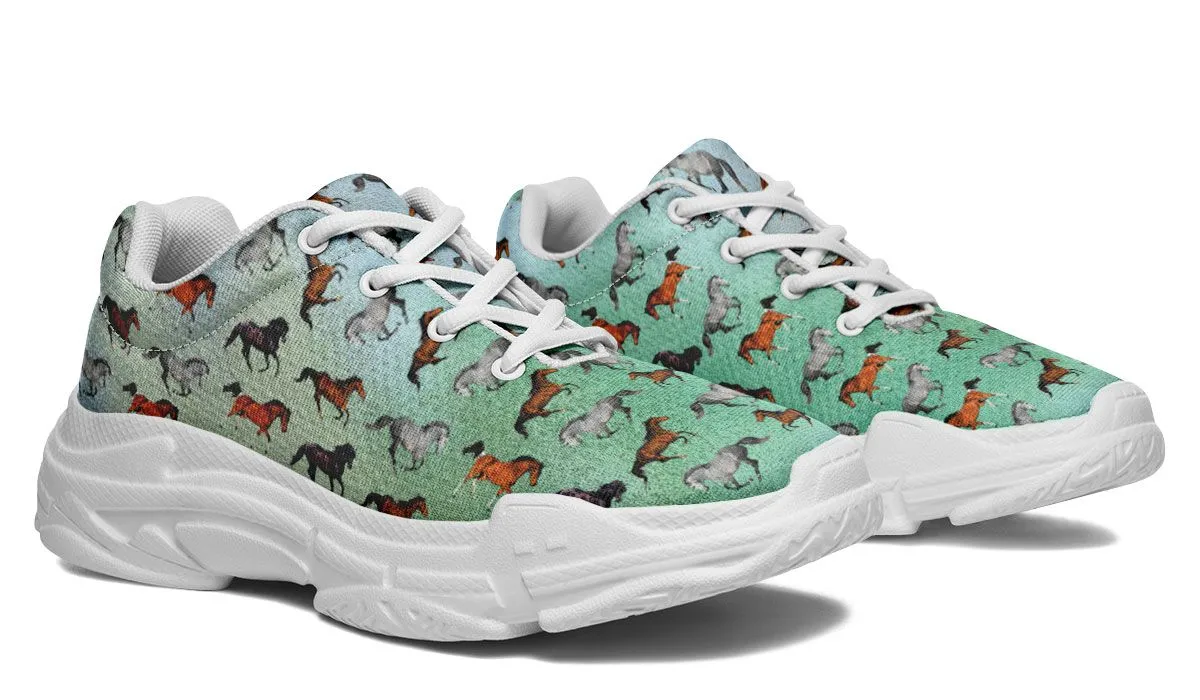 Horse Lovers Chunky Sneakers