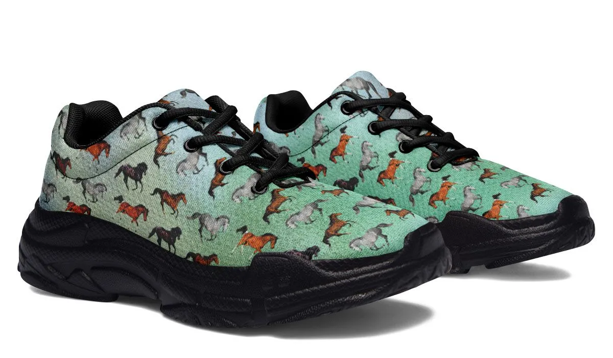 Horse Lovers Chunky Sneakers