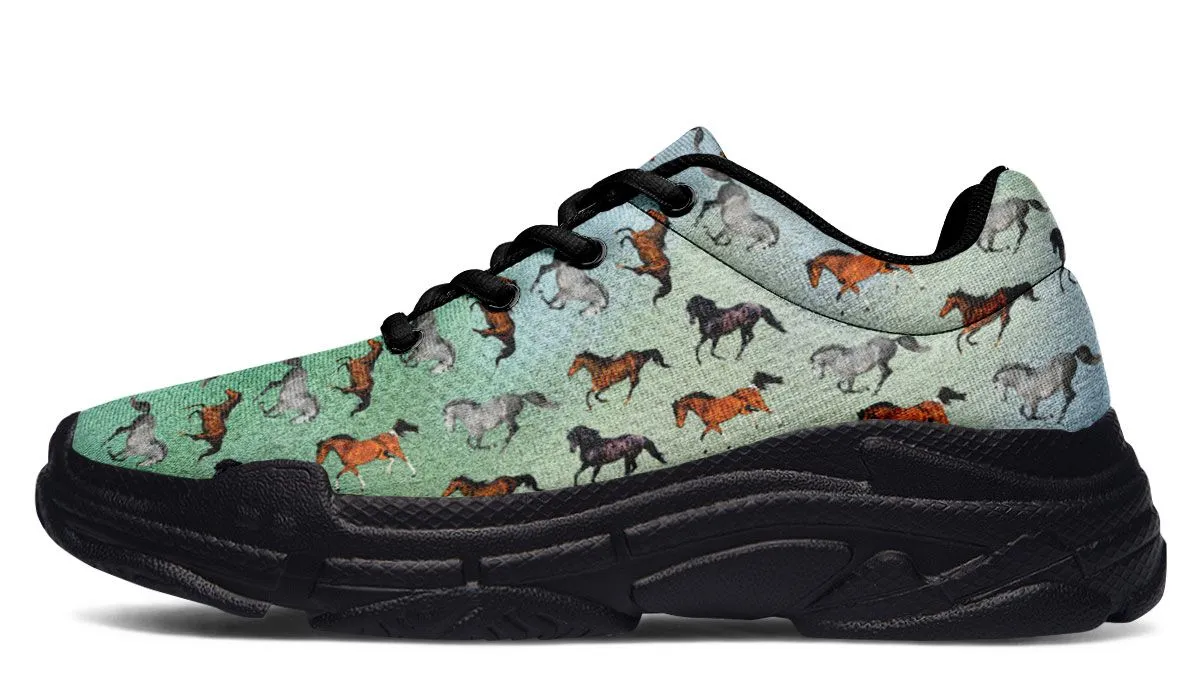 Horse Lovers Chunky Sneakers