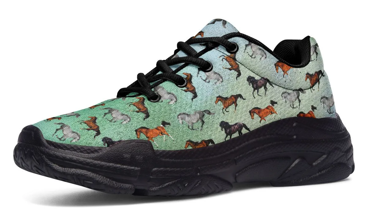 Horse Lovers Chunky Sneakers