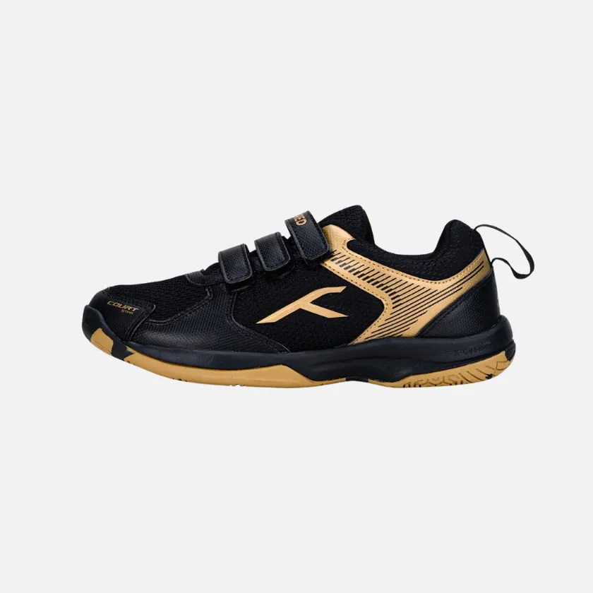 Hundred Court Star Kids Badminton Shoes -Black/Gold