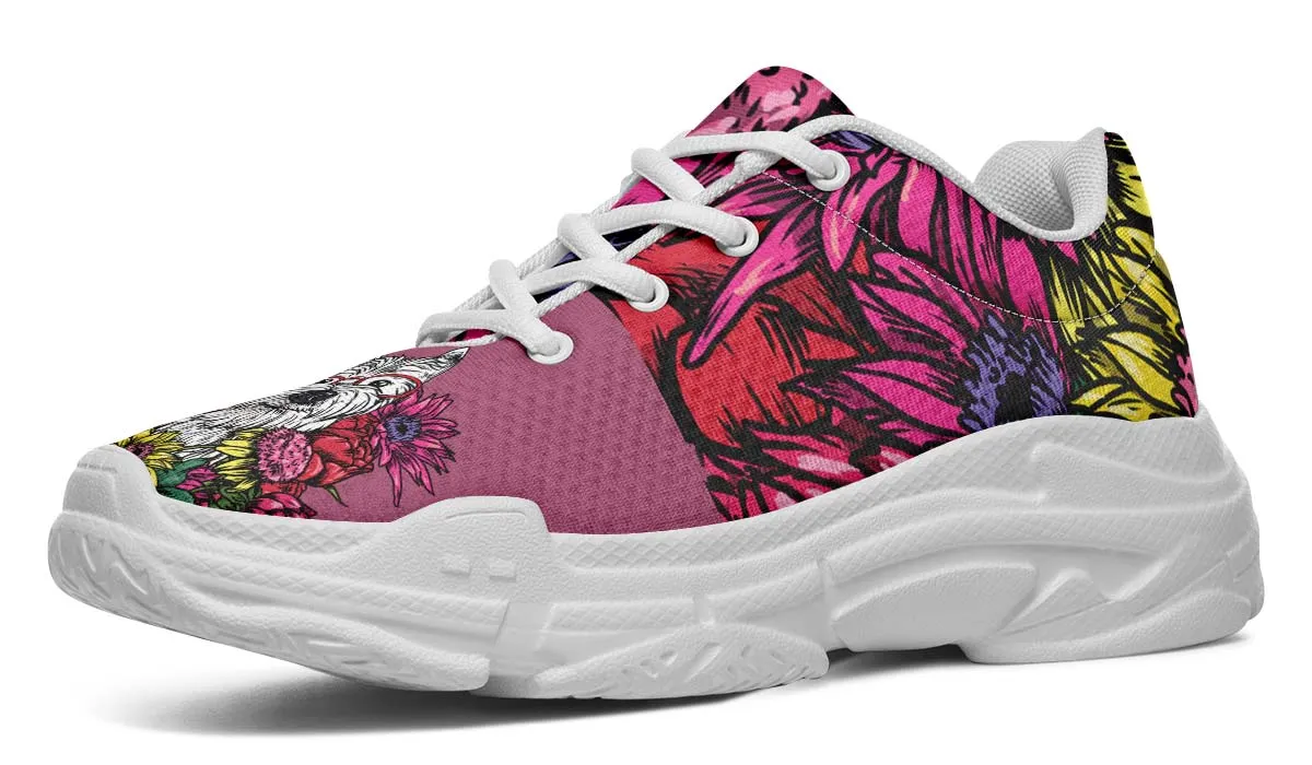 Illustrated Westie Chunky Sneakers