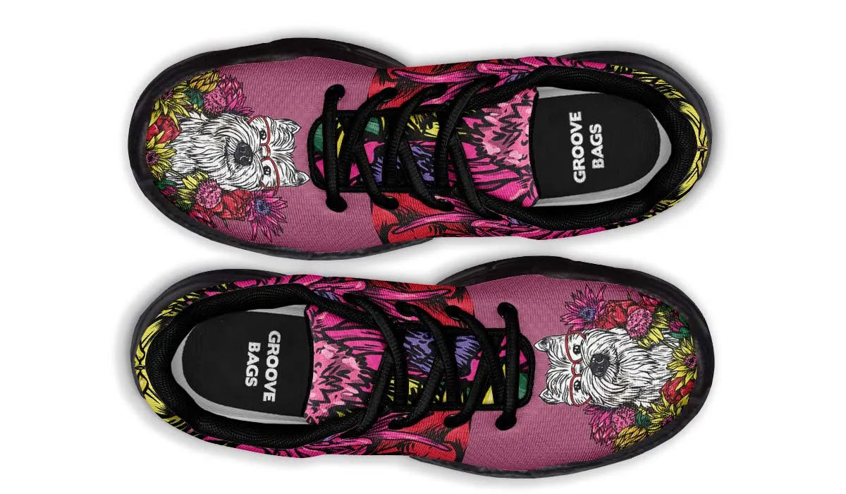 Illustrated Westie Chunky Sneakers