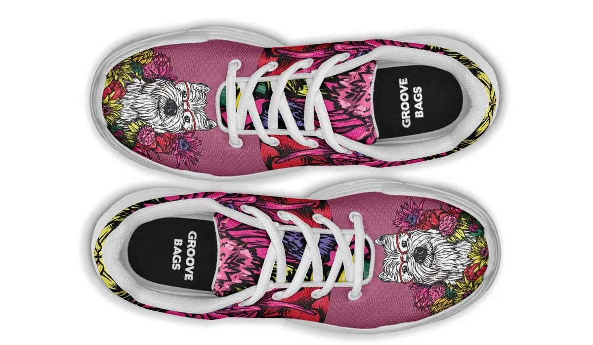 Illustrated Westie Chunky Sneakers