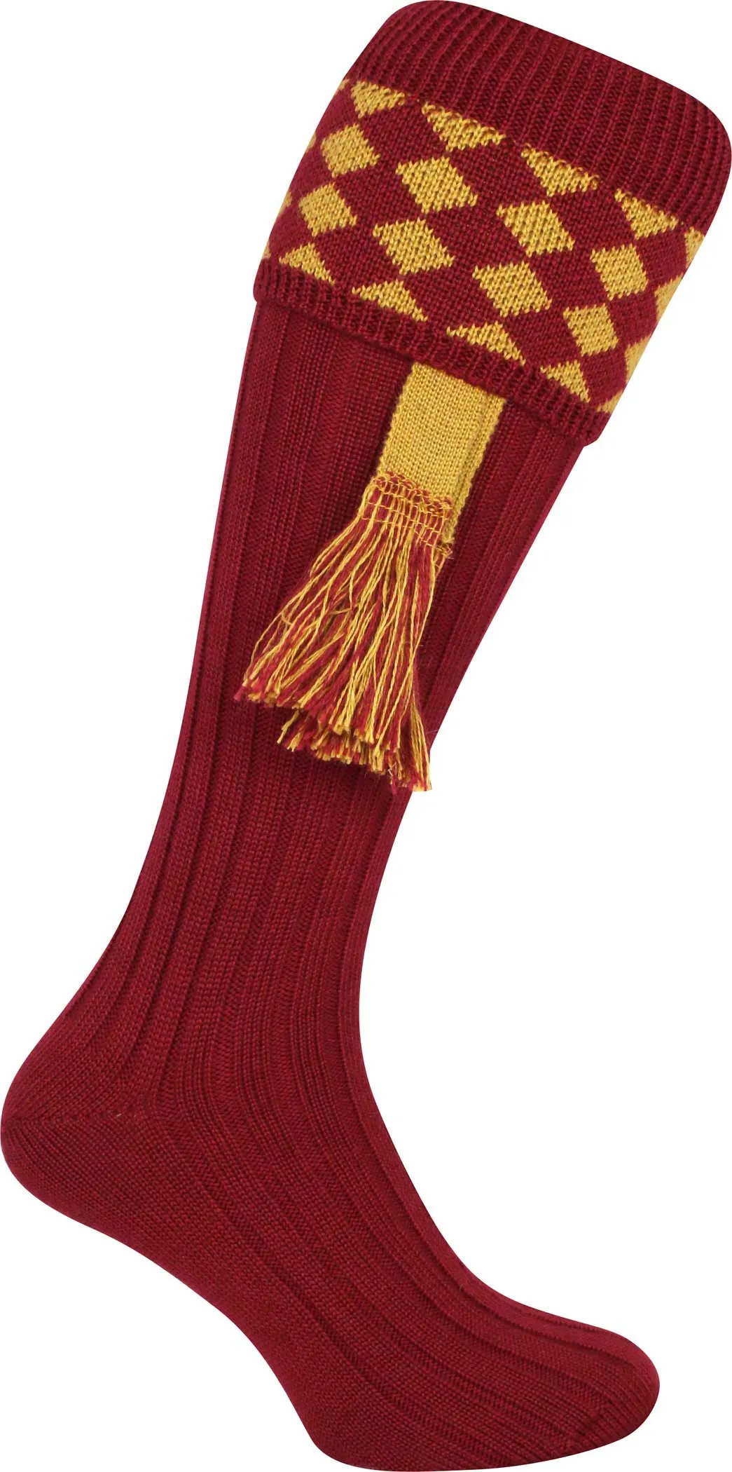 JACK PYKE Pair of Harlequin Shooting Socks with Garters 8 to 11 UK
