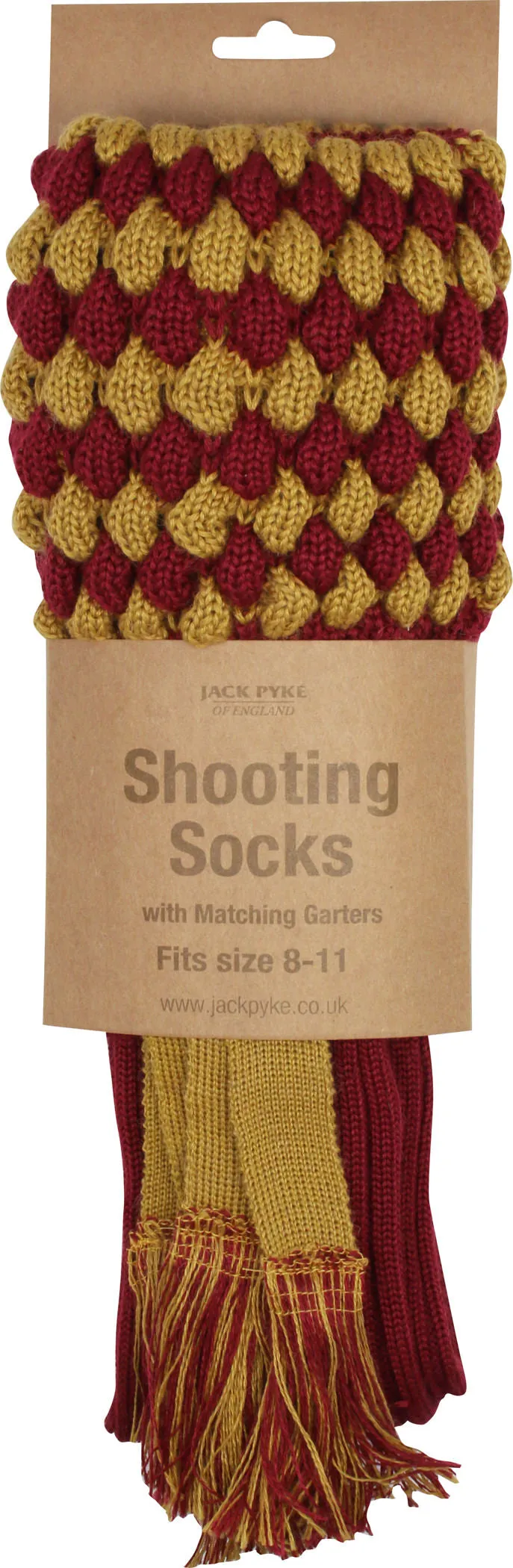 JACK PYKE Pair of Pebble Shooting Socks with Garters 8 to 11 UK