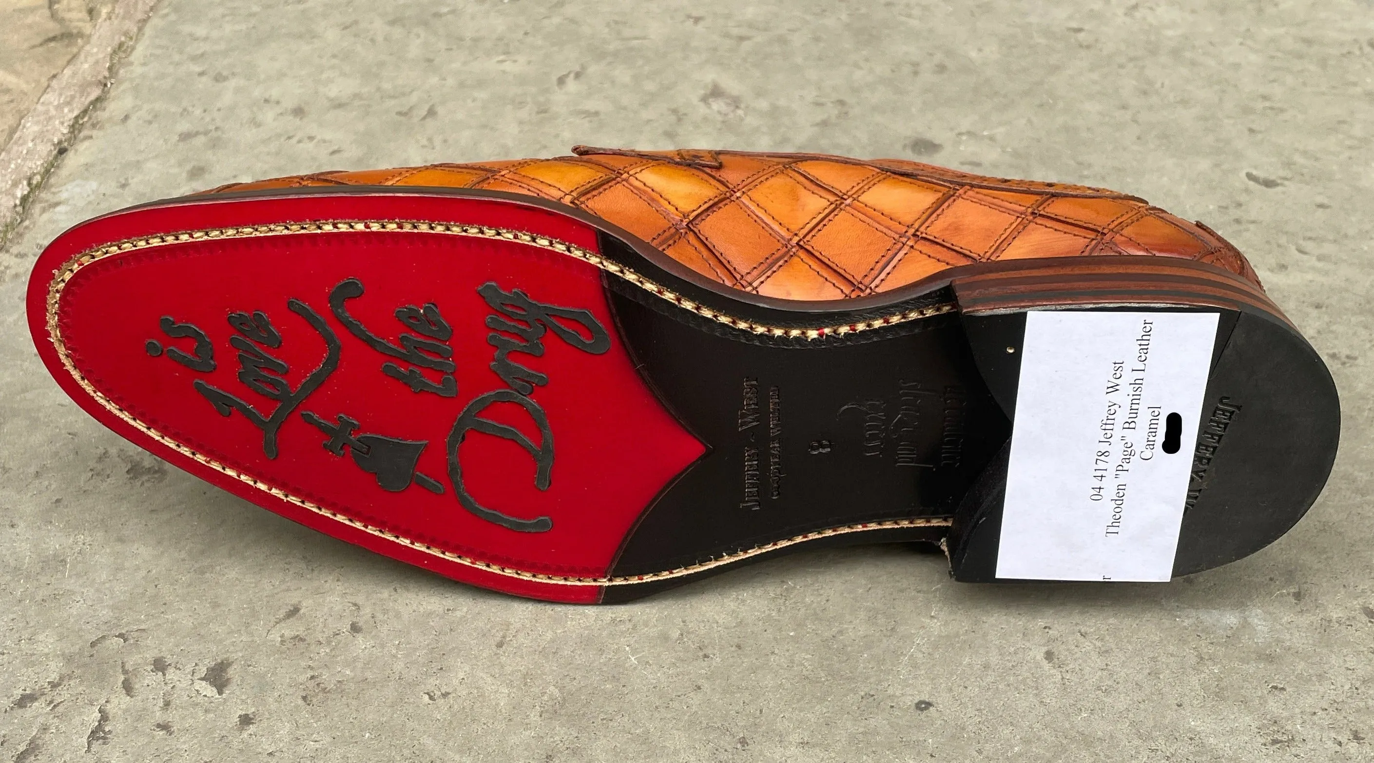 Jeffery West Theoden "Page" Burnish Leather Caramel