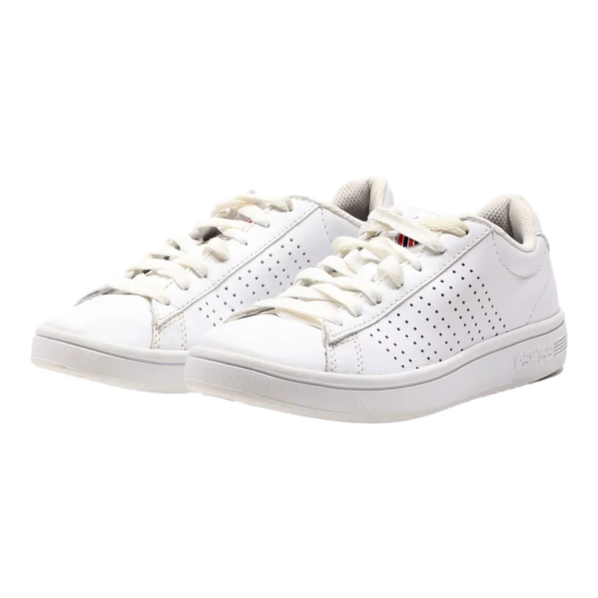 K-SWISS Sneaker Trainers White Leather Womens UK 4