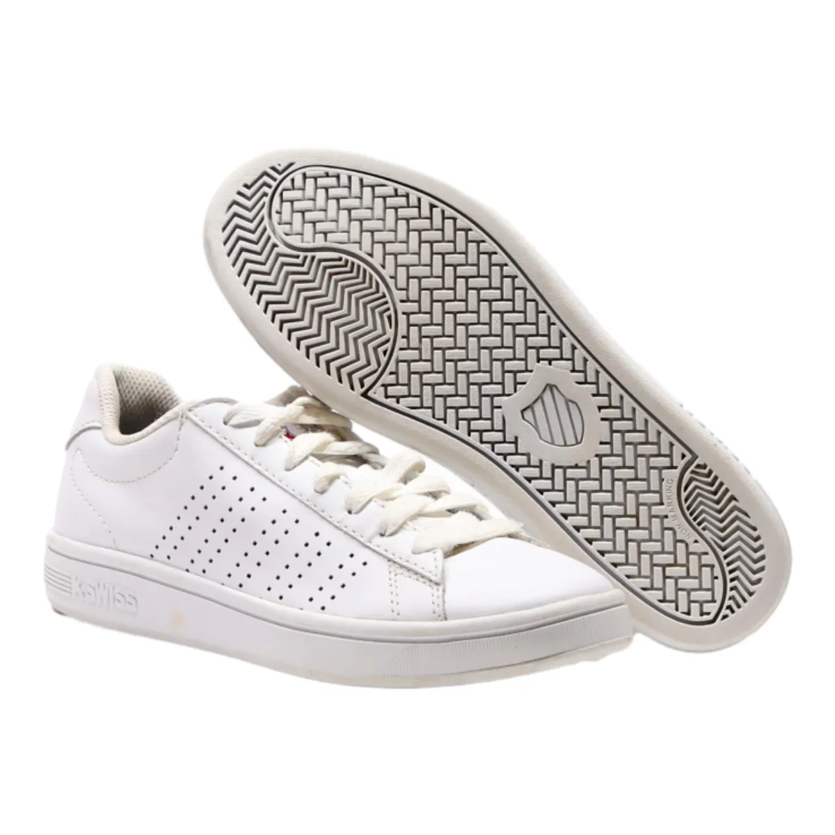 K-SWISS Sneaker Trainers White Leather Womens UK 4
