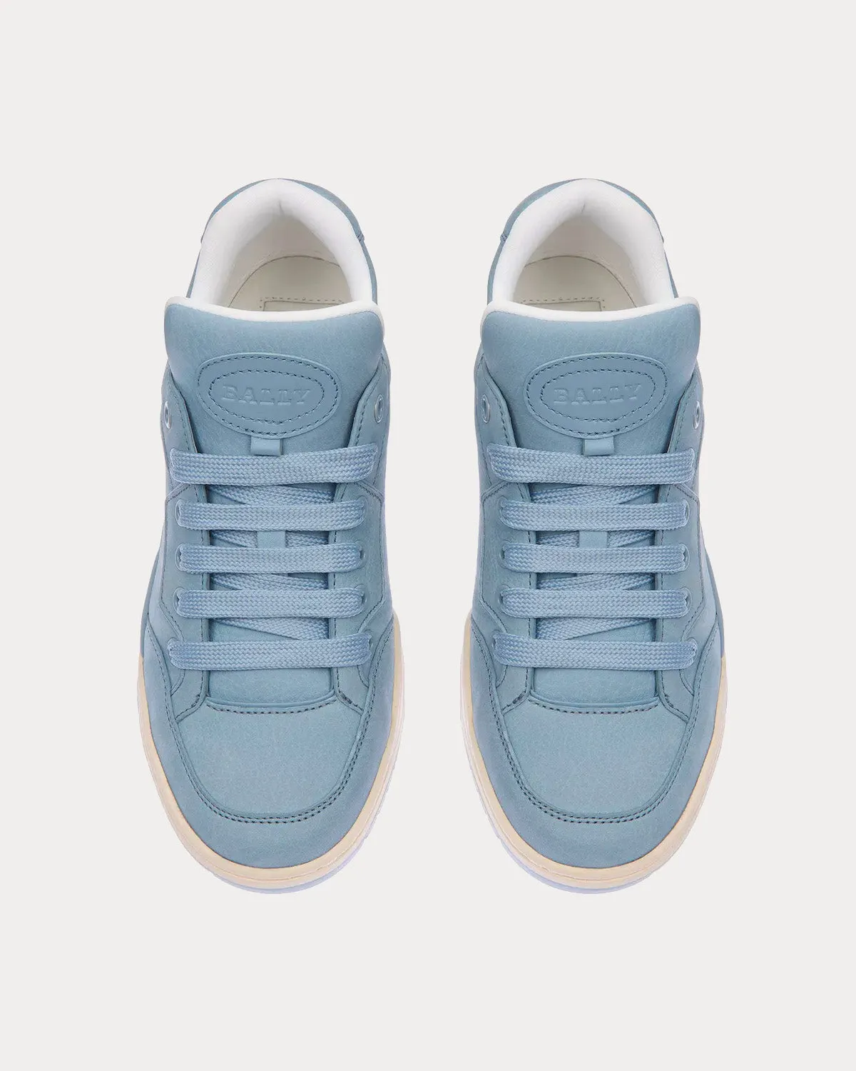 Kiro Leather Light Blue Low Top Sneakers