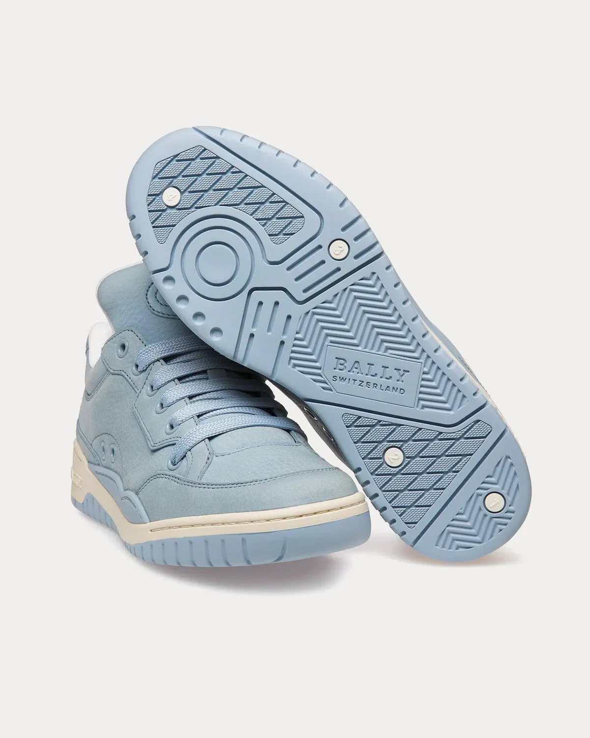 Kiro Leather Light Blue Low Top Sneakers
