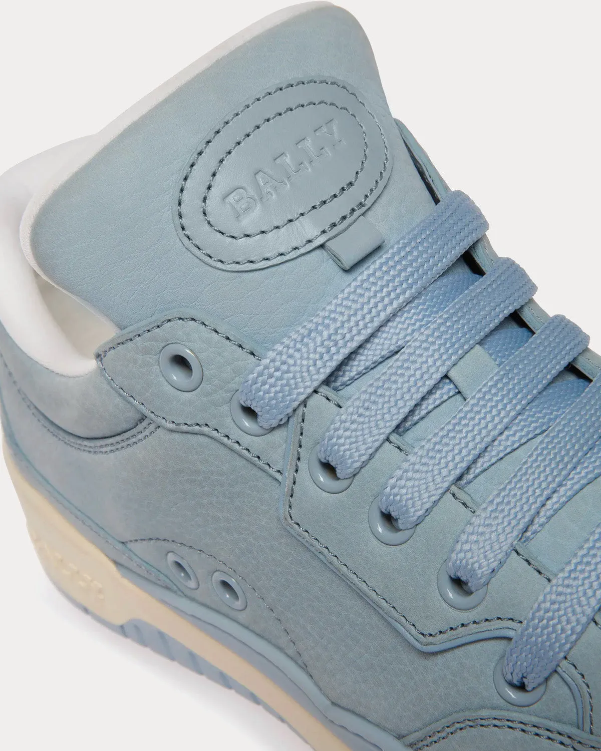 Kiro Leather Light Blue Low Top Sneakers