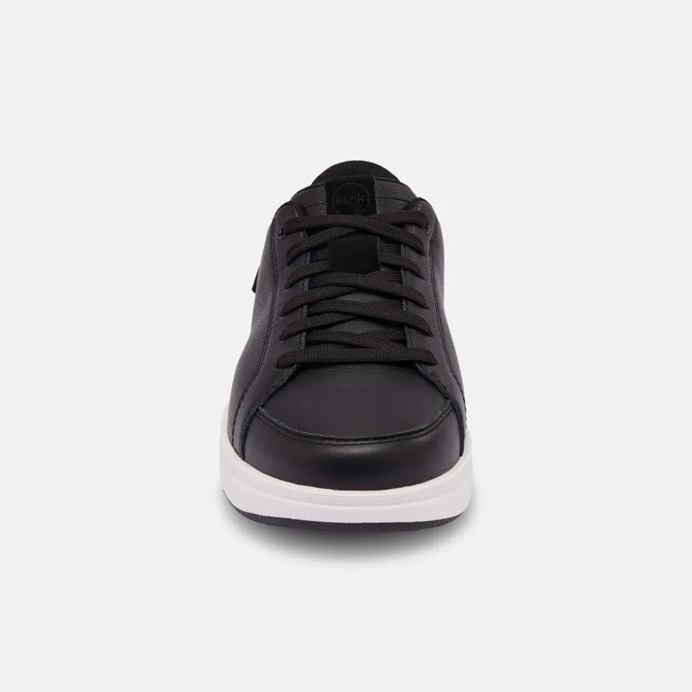 'KIZIK' Women's Sidney Leather Sneaker - Black