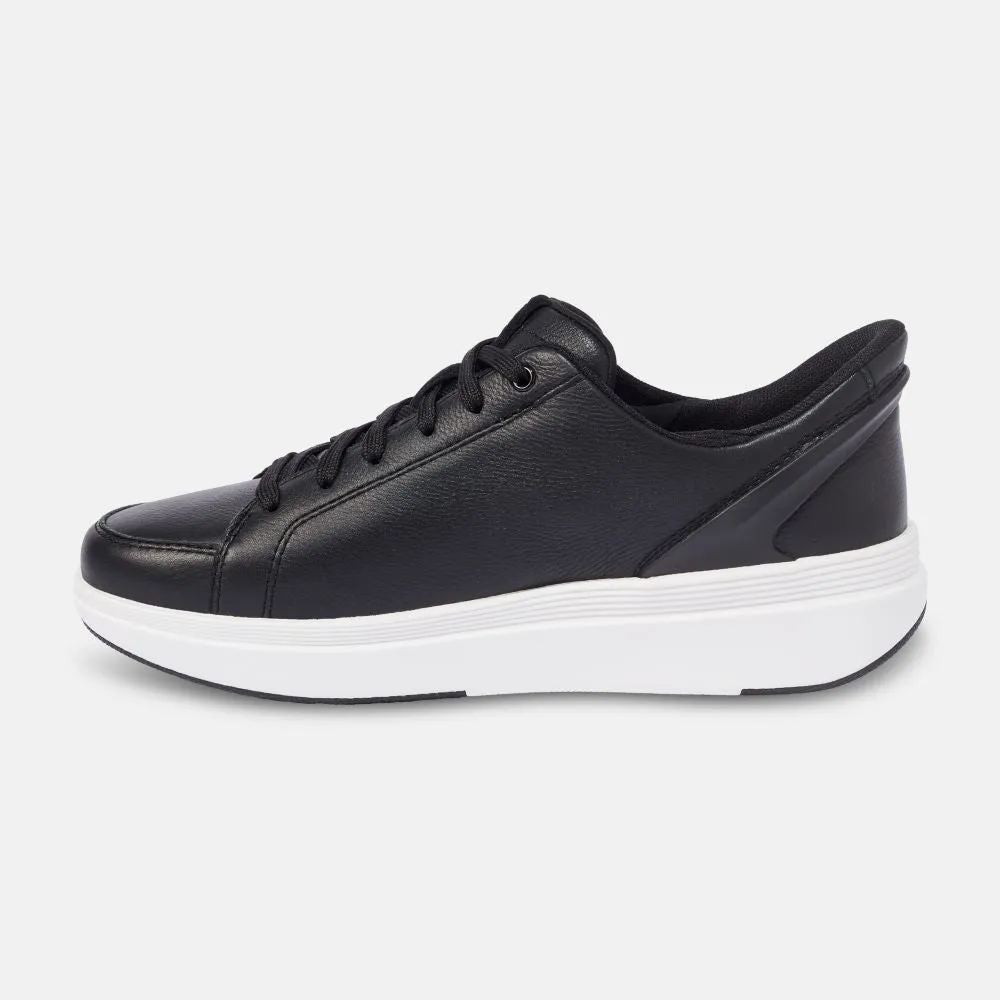 'KIZIK' Women's Sidney Leather Sneaker - Black