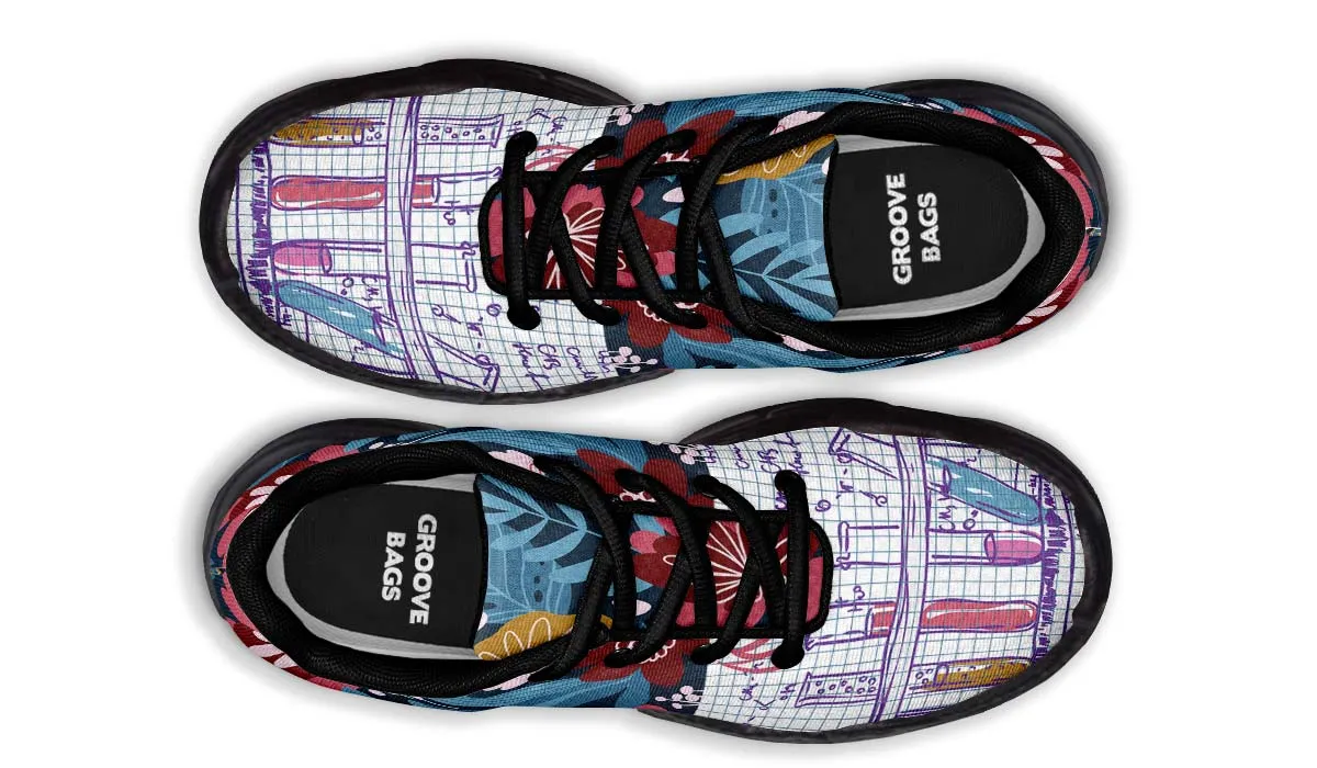 Lab Graph Paper Chunky Sneakers