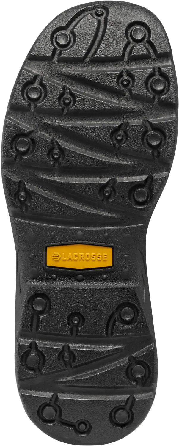 LaCrosse Womens Alpha Meadow 3.5in Black Rubber Work Shoes