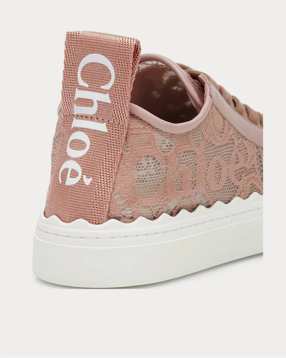 Lauren lace Pink Tea Low Top Sneakers