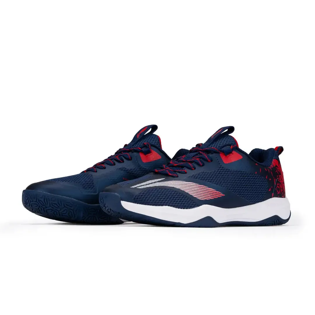 Li-Ning Hypersonic Badminton Shoes - Navy/Red