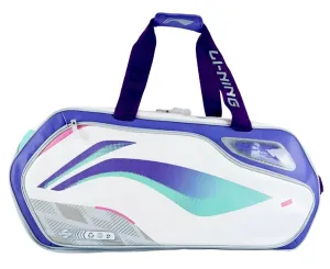 Li-Ning International Elite 6 Racket Badminton Bag - White / Light Purple