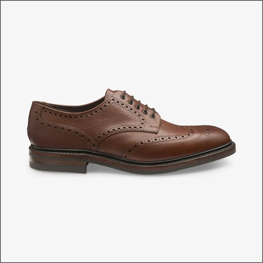Loake Badminton Dark Brown Premium Country Brogue--