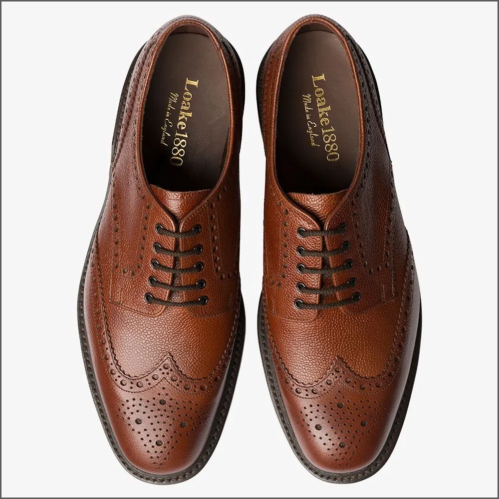 Loake Badminton Dark Brown Premium Country Brogue--