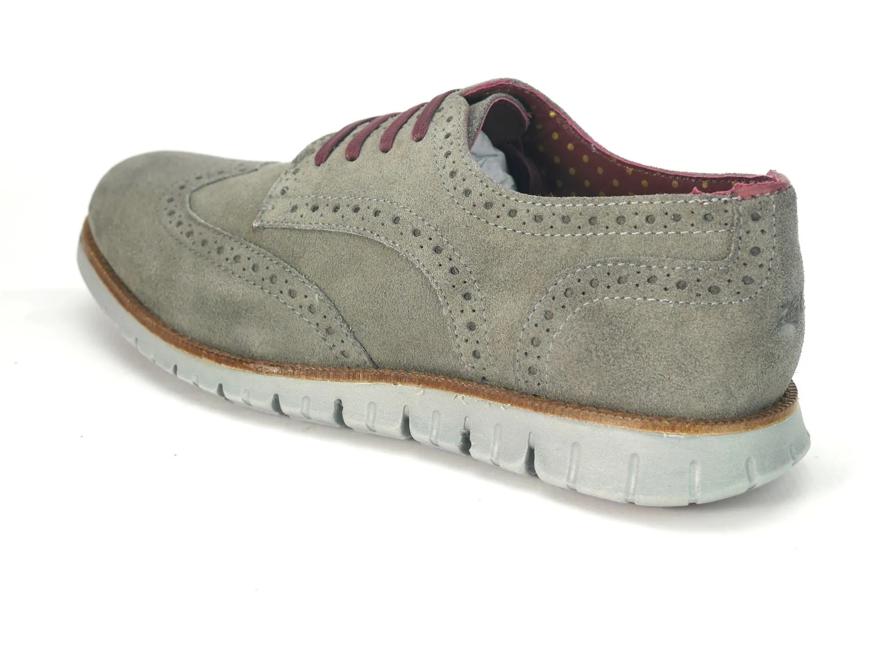 London Brogues Gatz Derby Suede Lightweight Flexible Mens Shoes