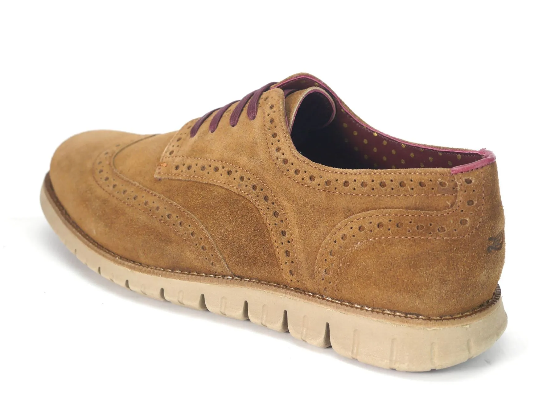 London Brogues Gatz Derby Suede Lightweight Flexible Mens Shoes