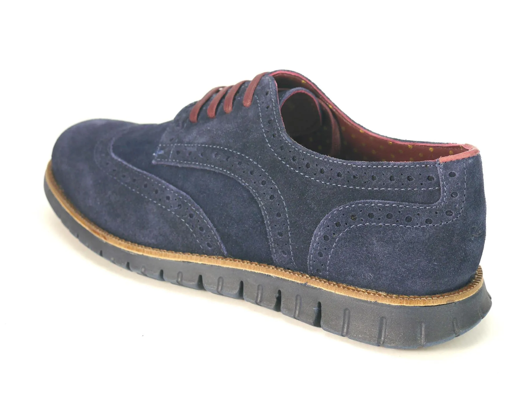 London Brogues Gatz Derby Suede Lightweight Flexible Mens Shoes