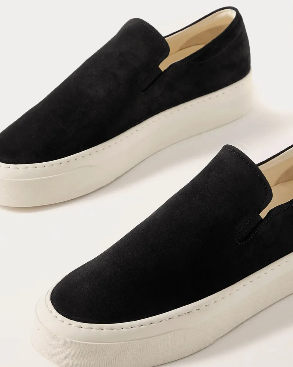 Marie H Black Slip On Sneakers