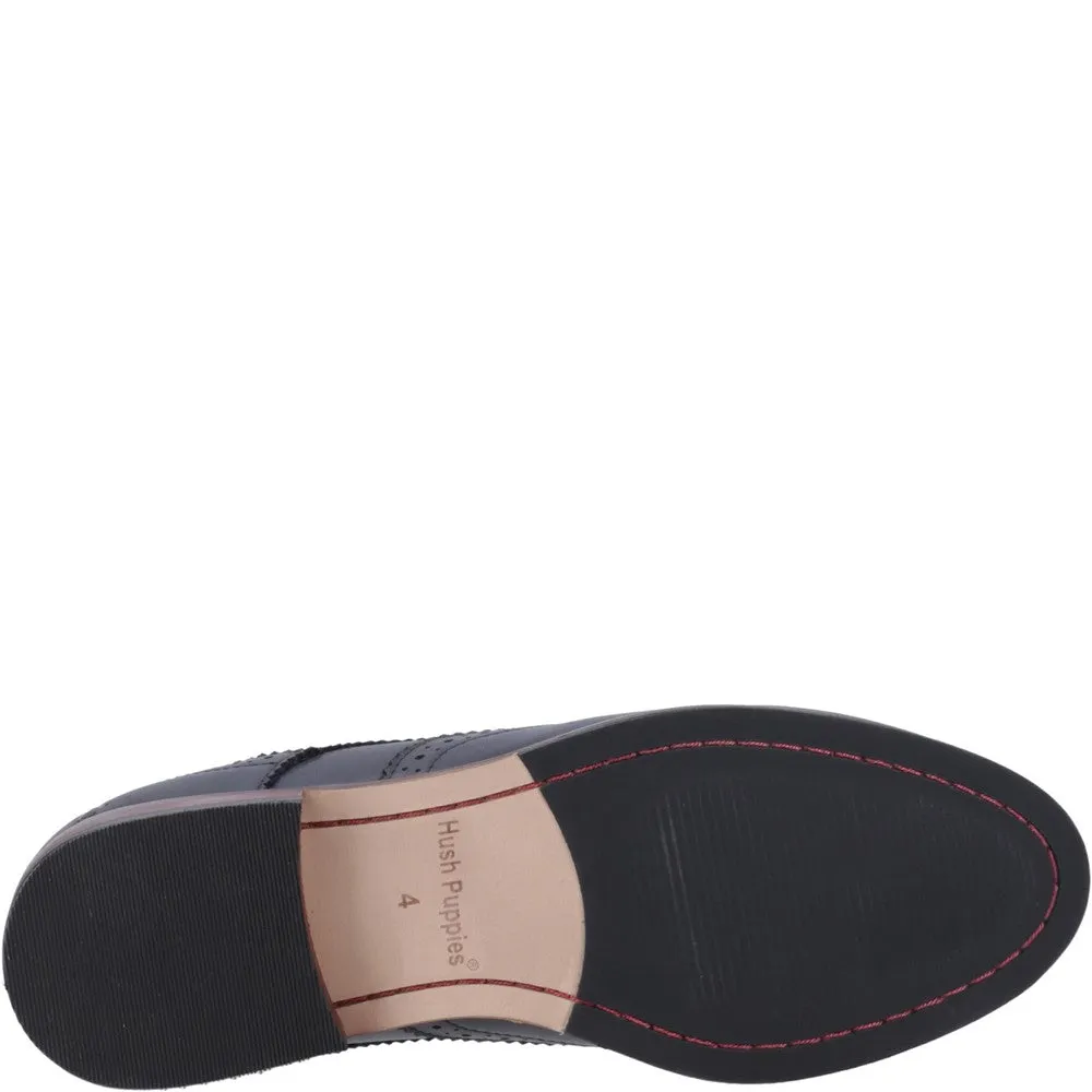 Navy Natalia Brogue Shoes