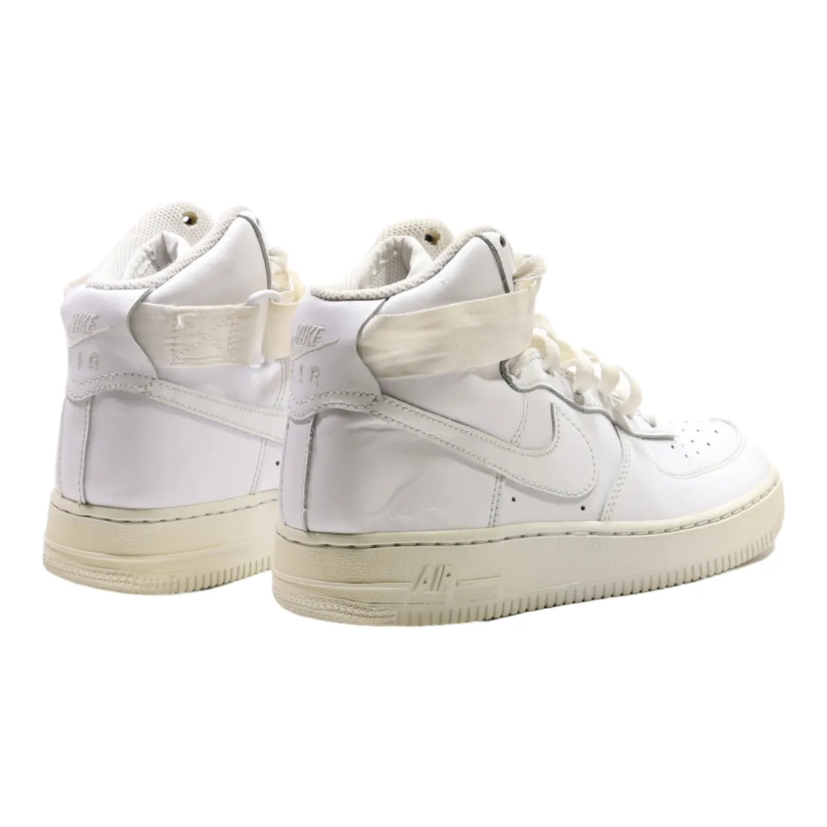 NIKE Air Force 1 2018 High Top Trainers White Leather Womens UK 4