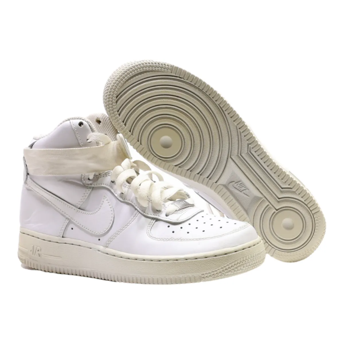 NIKE Air Force 1 2018 High Top Trainers White Leather Womens UK 4