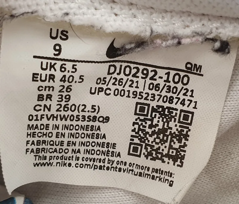 Nike Blazer Platform Leather Trainers UK6.5/US9/EU40.5 DJ0292-100 Triple White