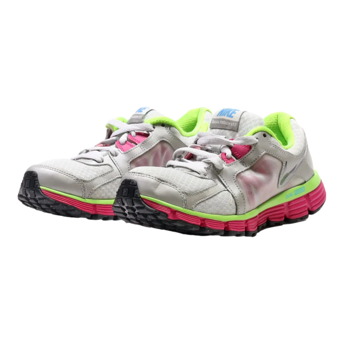 NIKE Sneaker Trainers Silver Synthetic Womens UK 5